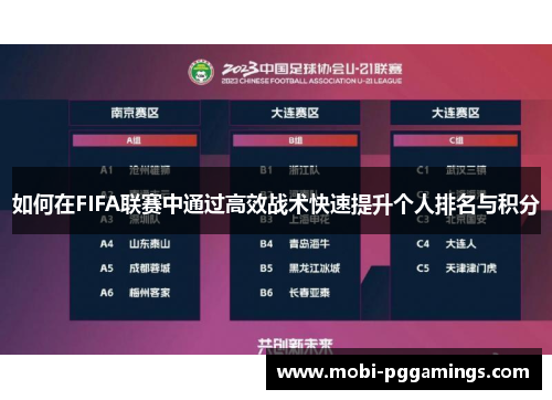 如何在FIFA联赛中通过高效战术快速提升个人排名与积分