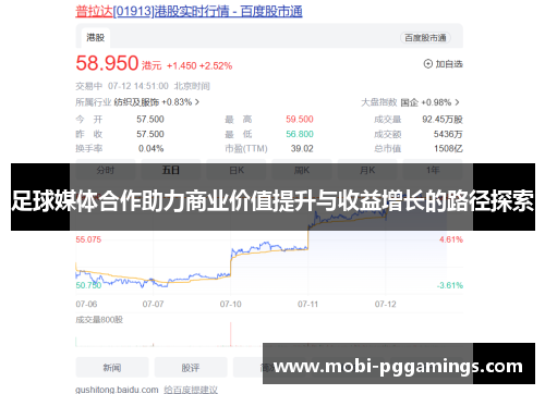 足球媒体合作助力商业价值提升与收益增长的路径探索 足球媒体合作助力商业价值提升与收益增长的路径探索