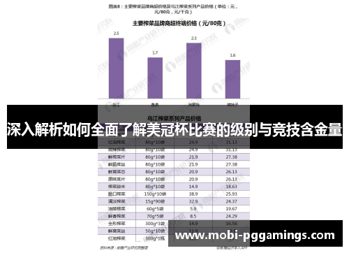 深入解析如何全面了解美冠杯比赛的级别与竞技含金量