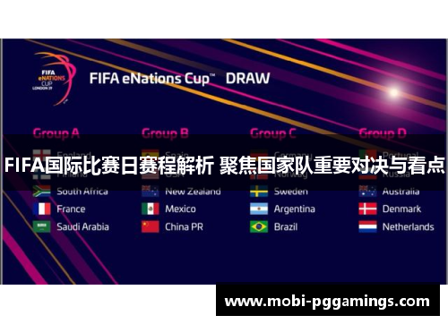 FIFA国际比赛日赛程解析 聚焦国家队重要对决与看点