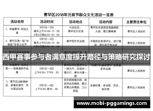 西甲赛事参与者满意度提升路径与策略研究探讨
